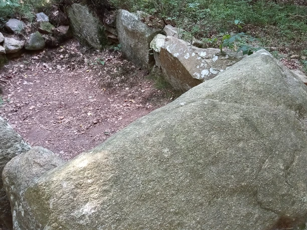 Deckplatte des Steingrabes im Eichholz Brillit Deckplatte des Steingrabes im Eichholz Brillit