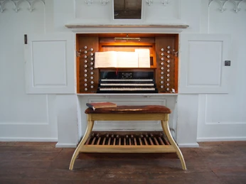 Orgelspieltisch der Altleisniger Ladegast-Orgel zu Polditz