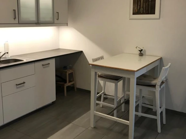 Moderne Küche in der Ferienwohnung Hof Ehrichs Kuhstedt Moderne Küche in der Ferienwohnung Hof Ehrichs Kuhstedt