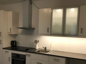 Moderne keuken in de vakantiewoning Hof Ehrichs in Kuhstedt