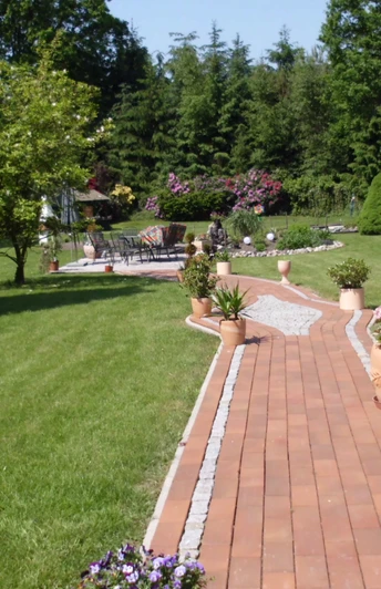 Tuin van de vakantiewoning Bredehöft in Gnarrenburg