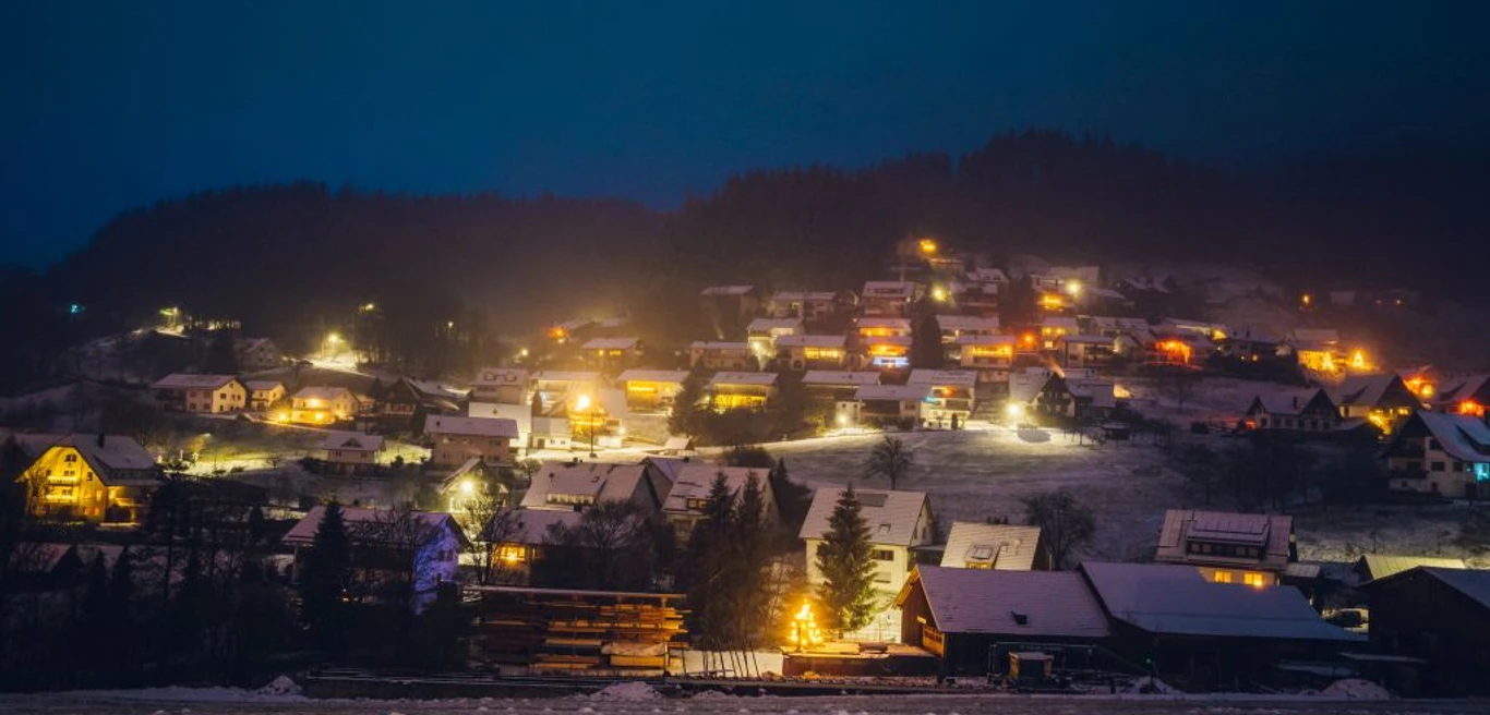 Winterliches Seebach im Weihnachtsglanz copyright Tourist Info Seebach