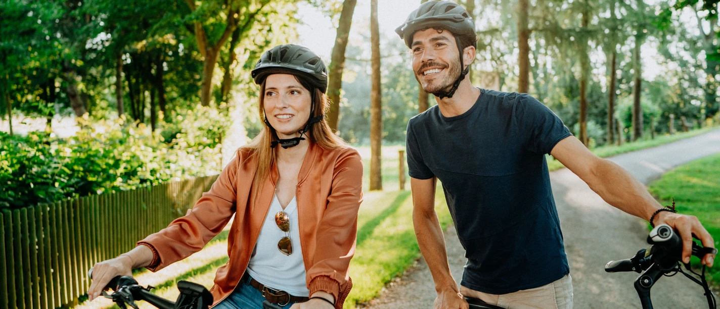 Radfahrvergnügen am Radweg für Genießer