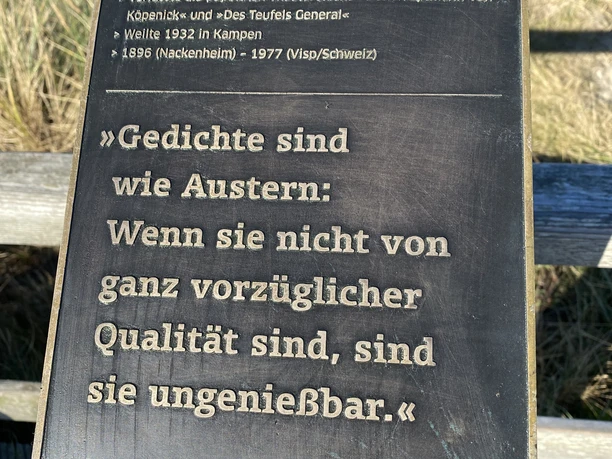 Kunststele Carl Zuckmayer Kunststele Carl Zuckmayer