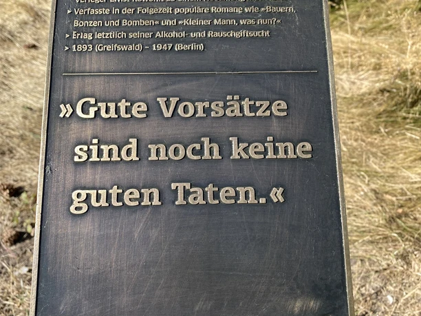 Kunststele Hans Fallada Kunststele Hans Fallada
