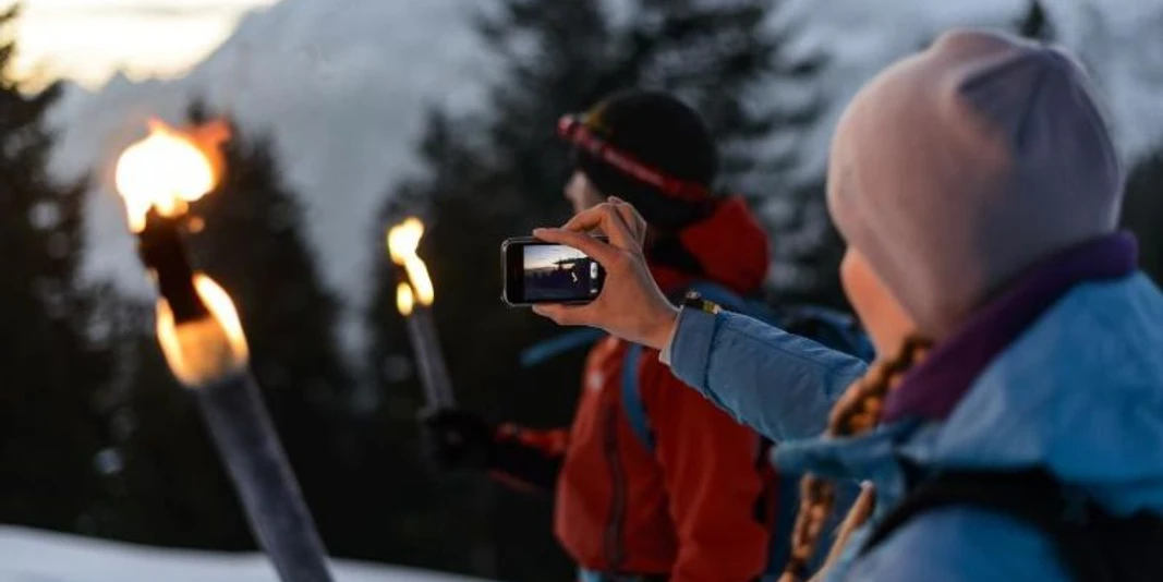 Begleitete Fackelwanderung über die Wiesen nach Wallgau, der Finz entlang und Isar zurück
