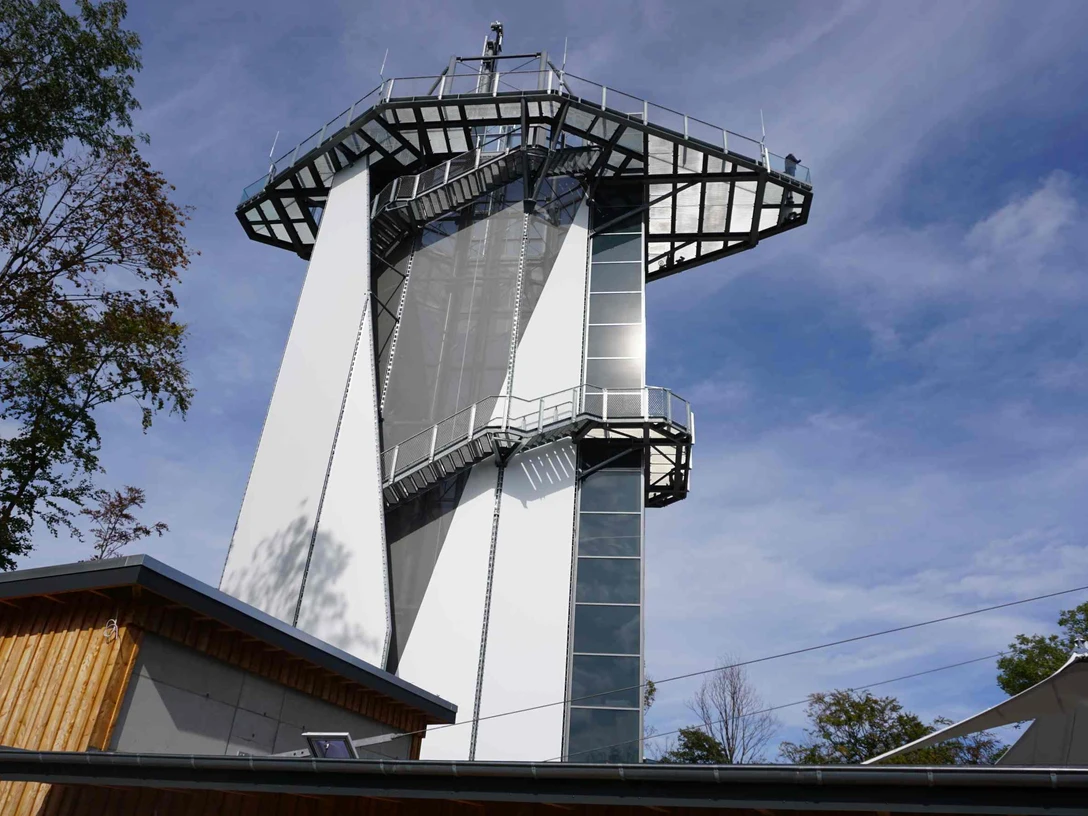 Aussichtsturm Solitair mit Ultrashot - Harzdrenalin