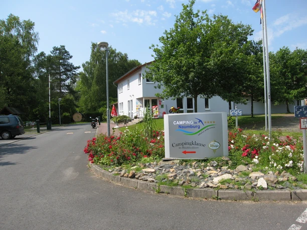 Eingangsbereich Camping in Naumburg