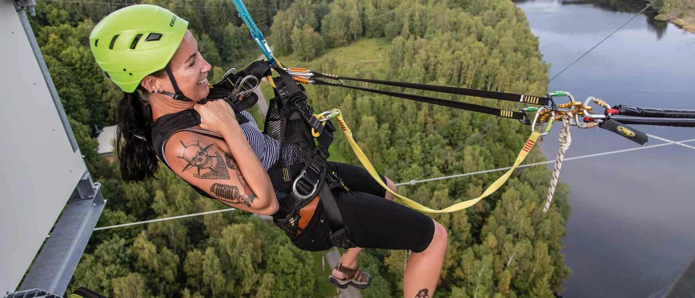 Gigaswing an der Rappbodetalsperre - Harzdrenalin