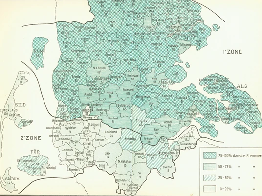 Kortet viser fordelingen af danske stemmer ved folkeafstemningen i 1920.jpg