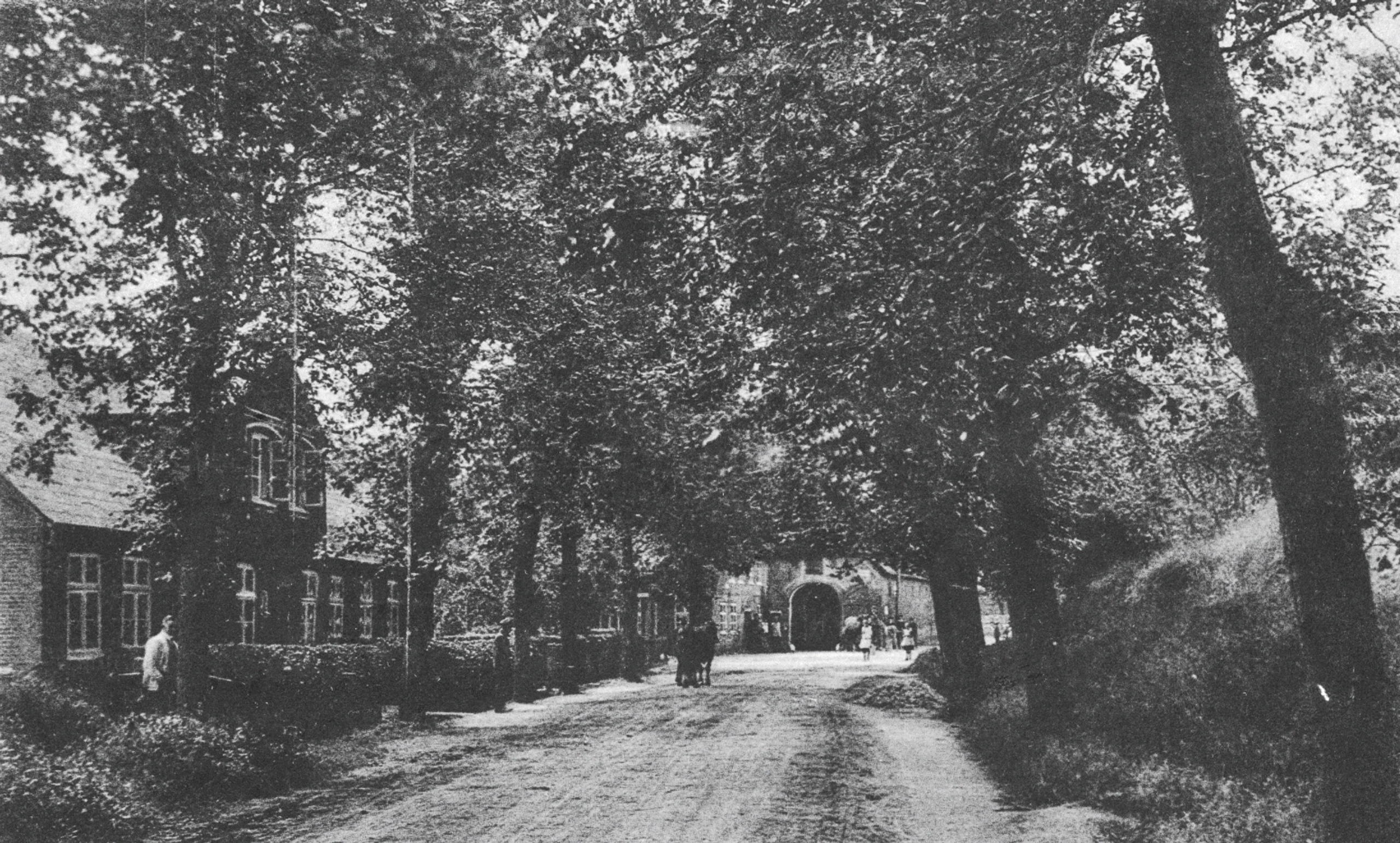 Die Hauptstraße in Süderlügum vor etwa 100 Jahren.jpg