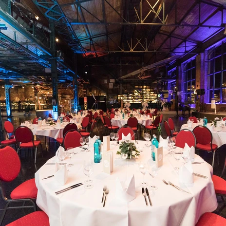 Meeting room Event hall with banquet seating at the event venue Da Capo | Leipzig Convention Bureau