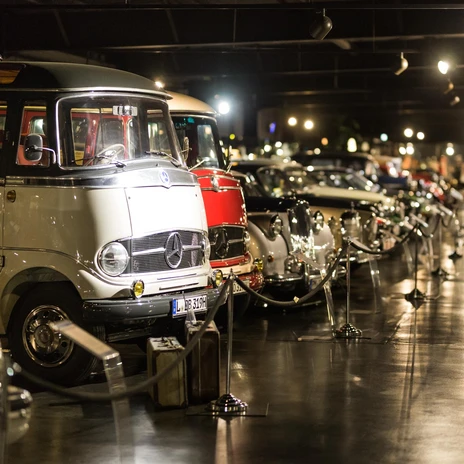 Classic car museum at the event venue Da Capo | Leipzig Convention Bureau Classic car museum at the event venue Da Capo – presented by Leipzig Convention Bureau