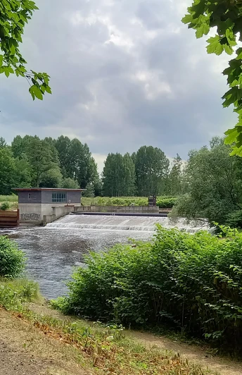 Das Muldewehr nahe Wernsdorf