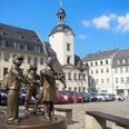 Glauchauer Markt mit Marktbrunnen