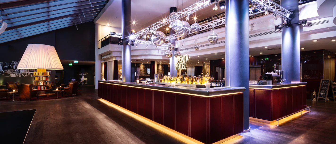 Pentahotel Leipzig conference hotel | Leipzig Convention Bureau Bar counter at the conference hotel Pentahotel Leipzig - presented by Leipzig Convention Bureau