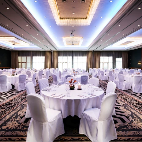 Ballroom formed by the combined meeting rooms P1 to P3 at Pentahotel | Leipzig Convention Bureau