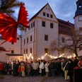 Schlossweihnacht in Colditz Schloss Colditz mit weihnachtlicher Dekoration