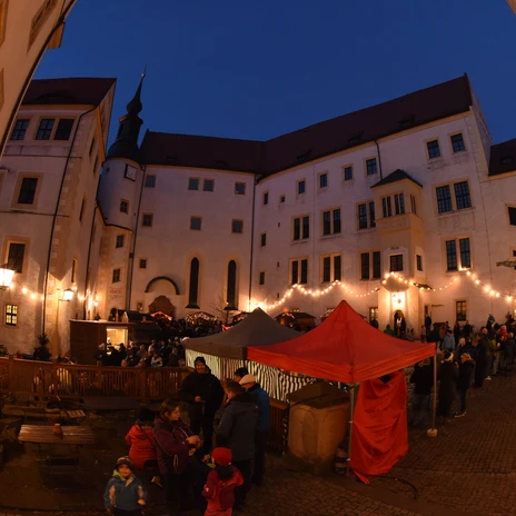 Vánoce na nádvoří hradu Colditz