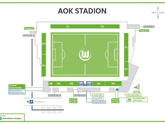 Stadionplan AOK