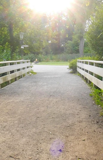 Unterwegs am barrierefreien Wanderweg barrierefreier Wanderweg Bad Salzuflen
