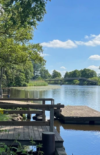 Anleger Melchers Hütte Kanu und Torfkahnanleger an der Gaststätte Melchers Hütte