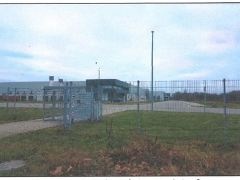 Eingang Logistikzentrum MAN an der Linke-Hofmann-Busch-Straße