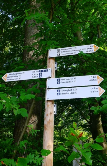 Ausschilderung Wanderwegenetz Bad Salzuflen