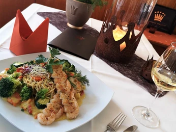 Bestellschrift serviert Curry