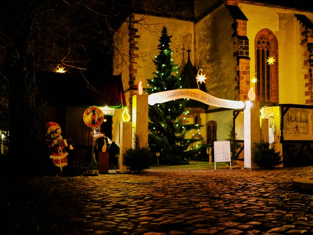 Weihnachtsmarkt Leisnig Eingang vom Weihnachtsmarkt Leisnig