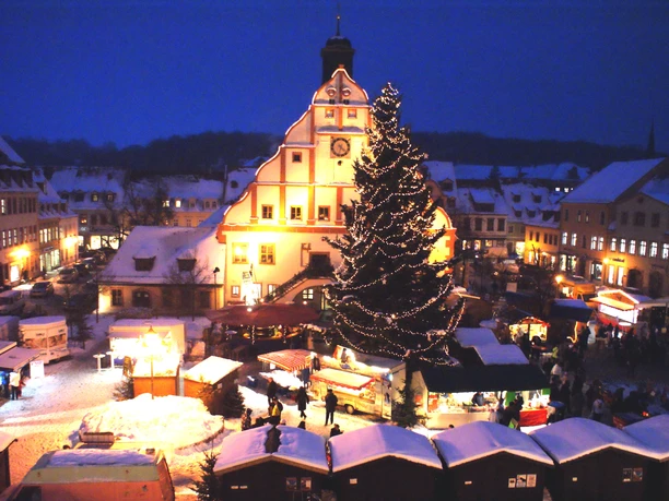 The traditional Christmas market in Grimma