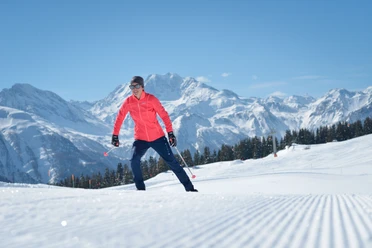 Langlaufen auf der Bettmeralp in der Aletsch Arena