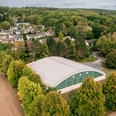 Tennishalle, Blau Weiß Einbeck, ©Spieker Fotografie Sporthalle, die für Tennis genutzt wird.