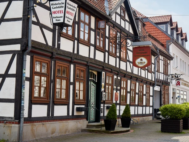 Hoffmannhaus mitten in Fallersleben: In diesem Haus wurde Hoffmann von Fallersleben geboren, hier wuchs er auf.