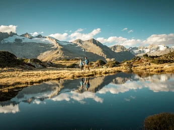 Wandern-Riederalp-2022 Herbst Panorama von der Riederalp Richtung Aletschgletscher