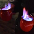 Mittelalterlicher Weihnachtsmarkt Schloss Taucha Feuerzangenbowle im Schloss Taucha