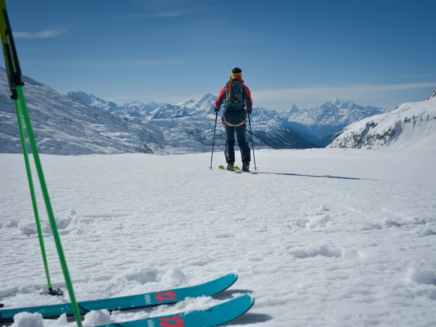 Skitour in der Aletsch Arena - Fiescheralp-Maerjela-Chatzulecher Skitour in der Aletsch Arena - Fiescheralp-Maerjela-Chatzulecher