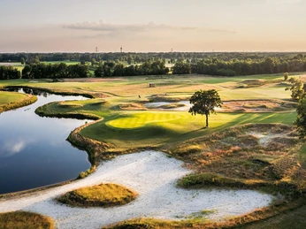 Blick auf den Golfplatz
