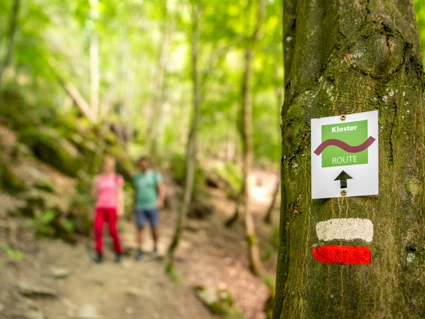 Beschilderung an der Klosterroute