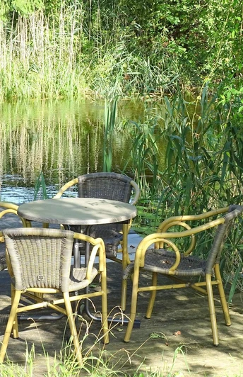 Sitzmöglichkeit auf dem Steg