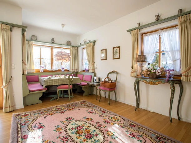 Essplatz im Wohnzimmer