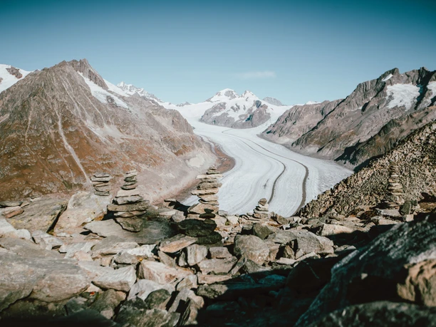 Herbststimmung auf dem Eggishorn in der Aletsch Arena