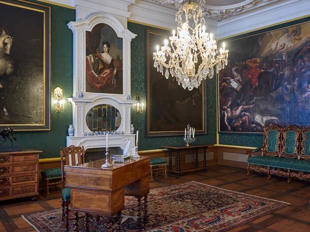 Das Empfangszimmer im herzoglichen Appartement des Schlosses Wolfenbüttel.
