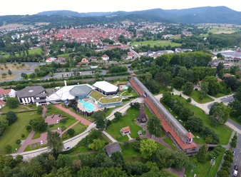 Bad Sooden-Allendorf - Gradierwerk von oben Bad Sooden-Allendorf - Gradierwerk von oben