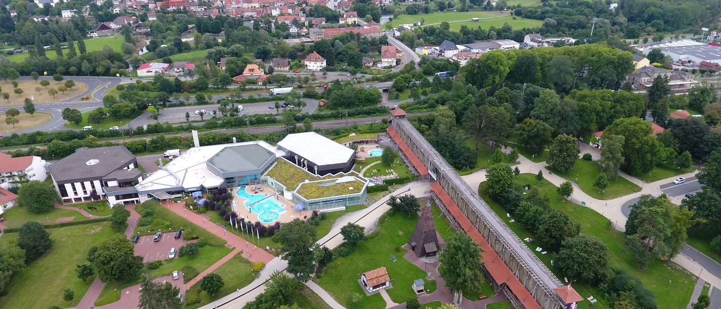 Bad Sooden-Allendorf - Gradierwerk von oben Bad Sooden-Allendorf - Gradierwerk von oben