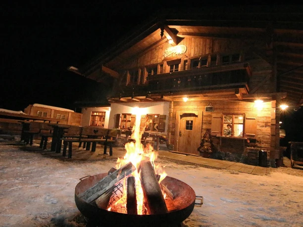 Kaiserschmarrn Alm im Winter