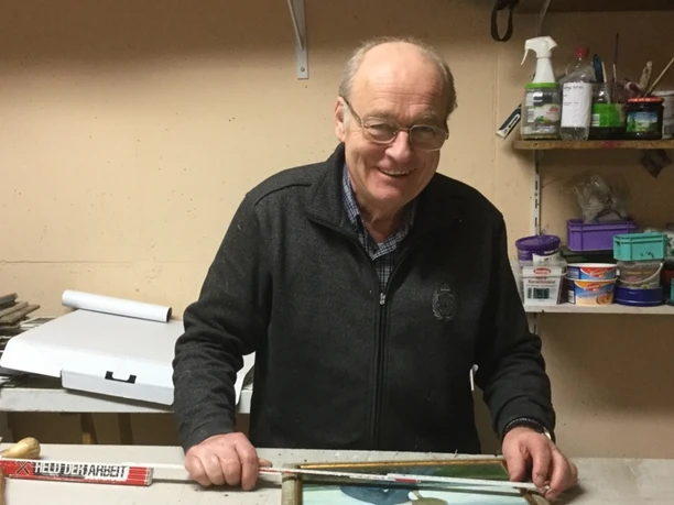 Bilderrahmung in der Galerie Girschner