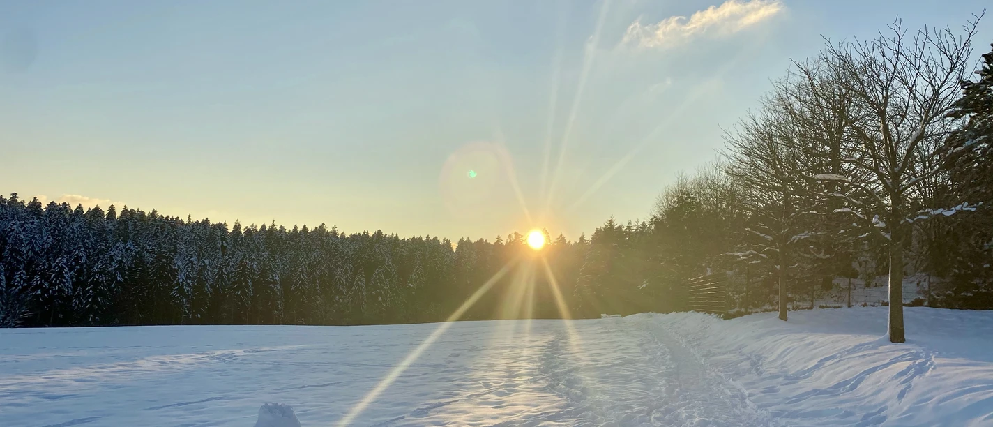 Sonnenuntergang Winter 2021