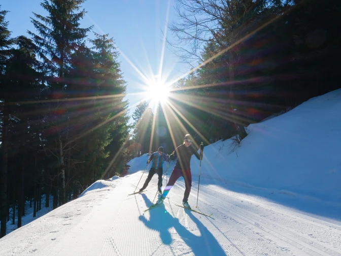 Auf der Loipe in Seebach