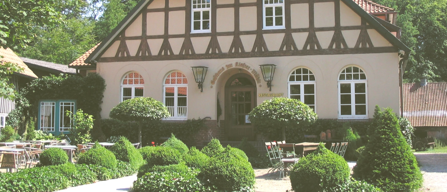 Außenansicht des Hotels Zur Kloster-Mühle Außenansicht des Hotels Zur Kloster-Mühle